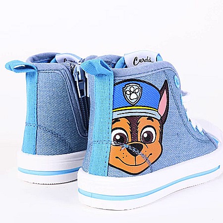 Ghete înalte sport din pânză, Paw Patrol Albastru [5]