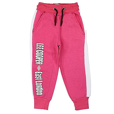 Pantaloni și treninguri copii - Pantaloni trening fete, roz, Lee Cooper