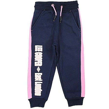Pantaloni și treninguri copii - Pantaloni trening fete, albastru, Lee Cooper