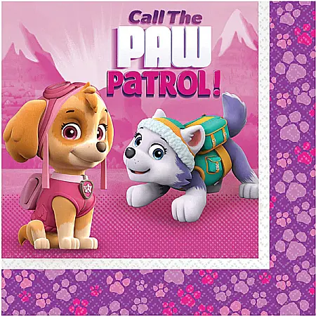 Articole pentru petrecere - Set 20 șervețele hârtie Patrula Cățelușilor