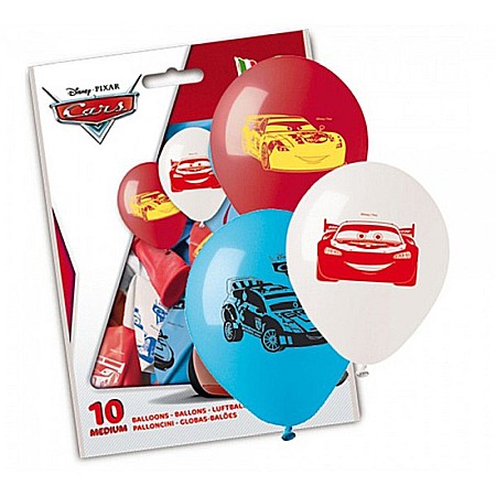 Set 10 baloane latex Cars 30 cm [4]