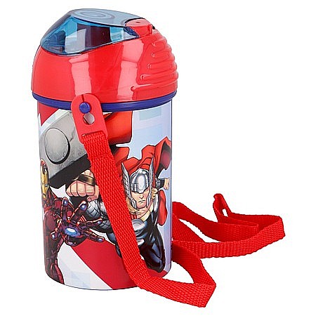 Sticlă pentru apă, anticurgere, multicolor, 450 ml, Marvel, Avengers [2]