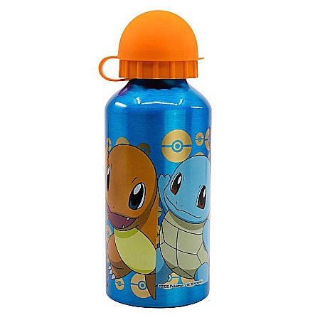 Sticlă de apă , pentru copii, din aluminiu, cu model POKEMON, 400 ml [1]