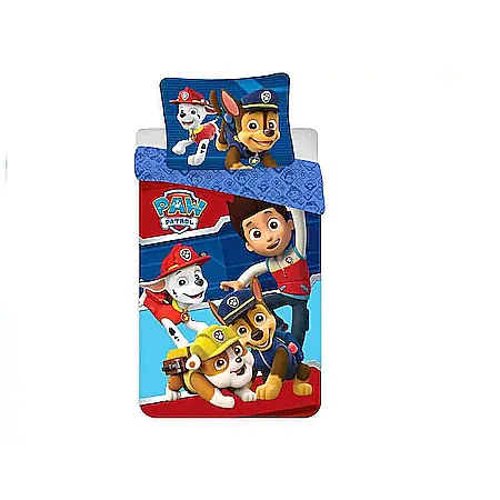 Set lenjerie pat 3 piese, 140x200, 90x200, 70x90, multicolor, Paw Patrol [0]