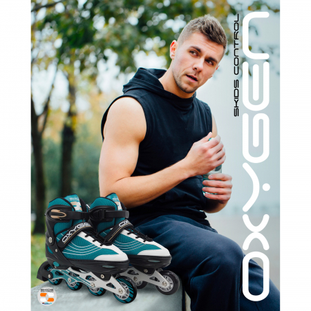 Role reglabile, multicolor, Abec 7, greutate maxima 100 kg, marimea 42-45, Skids Control Oxygen [4]