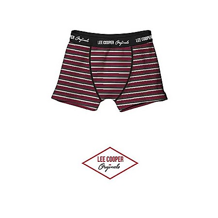 Boxeri bărbați, cu bandă logo, roșu/gri, Lee Cooper Originals [1]