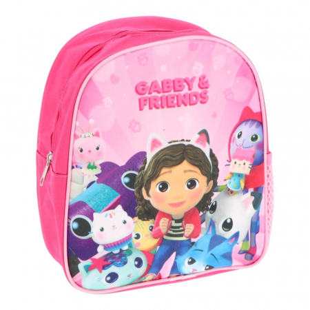 Accesorii școlare - Rucsac copii, 26x22x10 cm, bretele întărite și ajustabile, multicolor, Gabby's Dollhouse