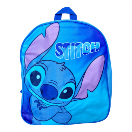 Accesorii școlare - Rucsac copii, 30x26x10 cm, bretele ajustabile, albastru, Stitch
