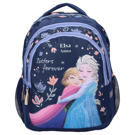 Ghiozdane și Rucsacuri - Rucsac cu 3 compartimente, 44x33x24, bretele ajustabile și întărite, albastru, Frozen