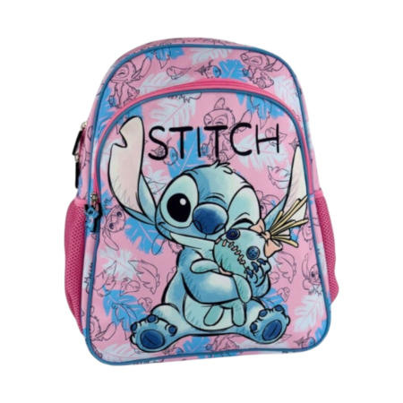 Ghiozdane și Rucsacuri - Rucsac cu două compartimente, 44x33x22 cm, bretele ajustabile și întărite, multicolor, Happy, Stitch