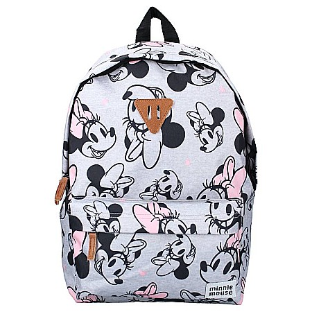 Accesorii școlare - Rucsac multicolor cu două compartimente, 43x30x14 cm, Playing it Cool, Minnie Mouse, Disney