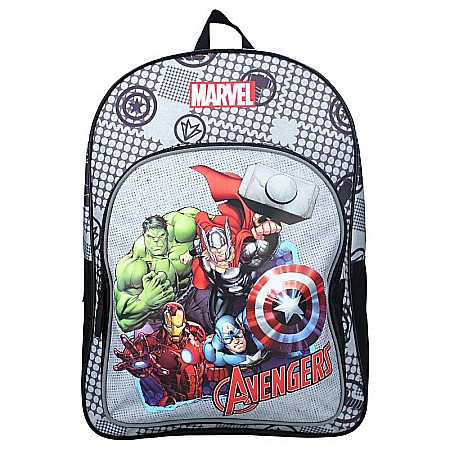 Ghiozdane și Rucsacuri - Rucsac multicolor cu două compartimente, 43x32x16 cm, Safety Shield, Avengers