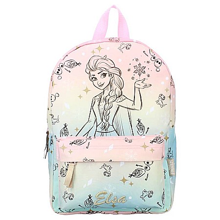Rucsac multicolor cu două compartimente, 36x25x12 cm, Pastel Power, Frozen, Disney [1]