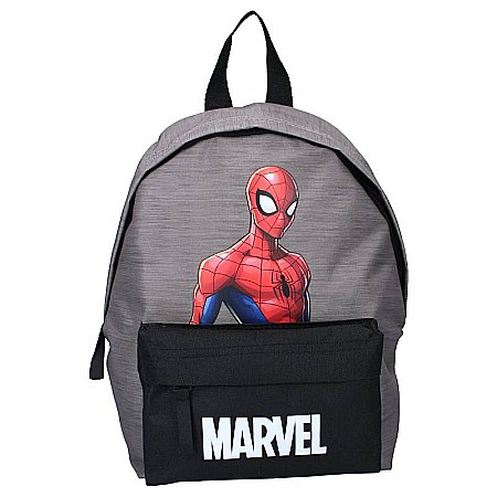 Accesorii școlare - Rucsac multicolor cu două compartimente, 31x22x10 cm, Mighty Powerful, Spiderman