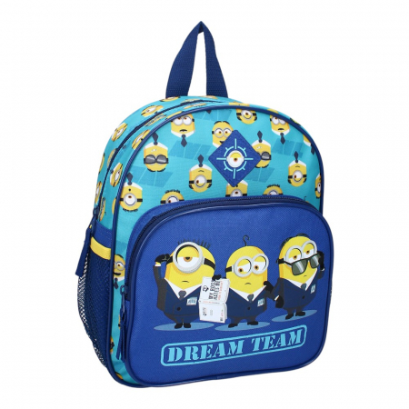 Ghiozdane și Rucsacuri - Rucsac pentru copii, 29x23x10 cm, bretele intarite si ajustabile, multicolor, Dream Team, Minions