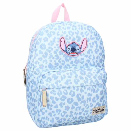 Rucsac pentru copii, 36x27x12 cm, bretele intarite si ajustabile, multicolor, Leopard And Laughter, Stitch [4]