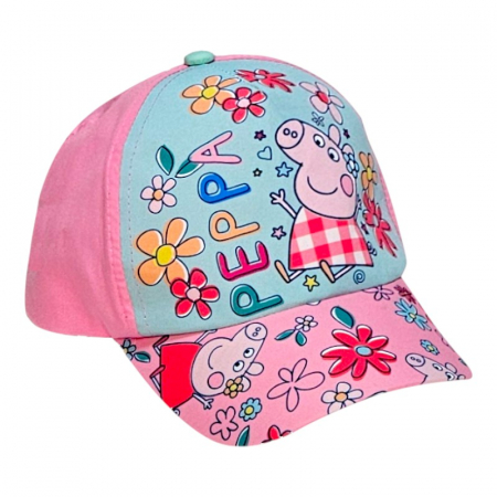 Șepci - Sapca pentru fetite, roz, marimea 53 cm, Peppa Pig