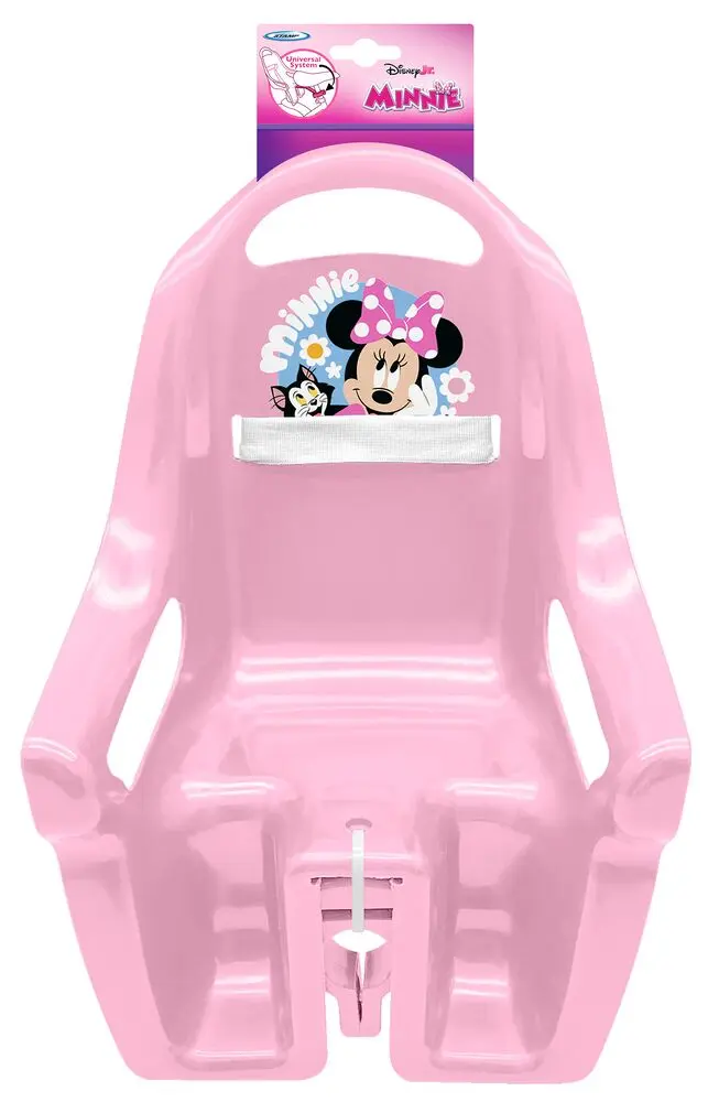 Accesorii - Scaun bicicletă pentru păpuși, roz, Minnie Mouse, Disney