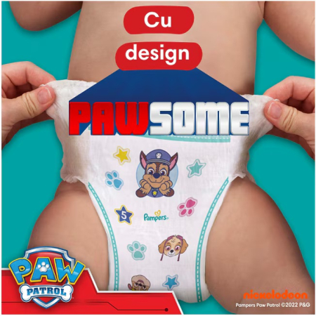 Scutece chiloțel Pampers Pants Active Baby Paw Patrol Edition, numărul 4, 9-15 kg, 72 buc [5]