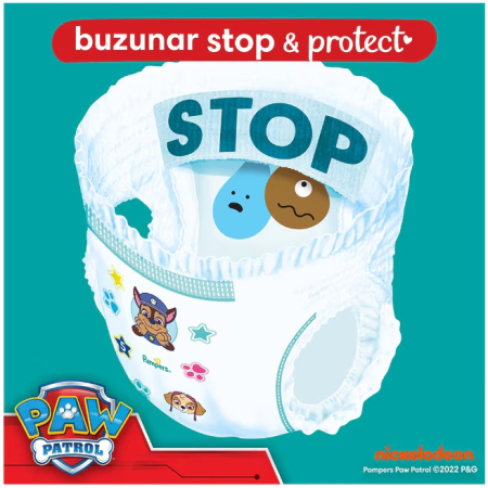 Scutece chiloțel Pampers Pants Active Baby Paw Patrol Edition, numărul 4, 9-15 kg, 72 buc [3]
