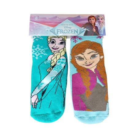 Lenjerie intimă și șosete - Set 2 perechi șosete ABS, talpă antiderapantă, multicolor, Happy, Frozen