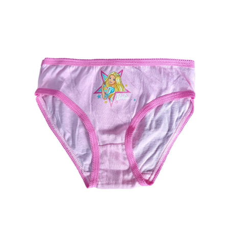Set 3 perechi chiloți fete, multicolor, 100% bumbac, Happy, Barbie [1]