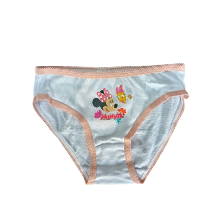 Set 3 perechi chiloți fete, multicolor, 100% bumbac, Happy, Minnie Mouse [3]