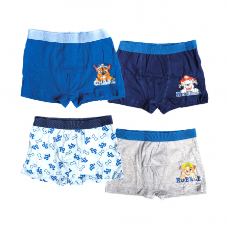 Lenjerie intimă și șosete - Set 4 perechi boxeri pentru băieți, multicolor, Happy, Paw Patrol
