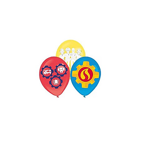 Articole pentru petrecere - Set 6 baloane latex, 27,5 cm, multicolor, Fireman Sam