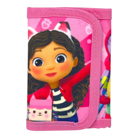 Set ghiozdan, 26x22x10 cm, sac sport si portofel, multicolor, Gabby's Dollhouse [5]