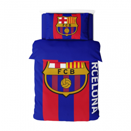 Set lenjerie de pat 2 piese, 135x200 cm, 75x50 cm, multicolor, FC Barcelona [1]