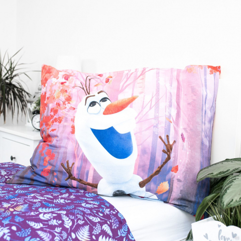 Set lenjerie de pat pentru copii, Multicolor, 140 x 200 cm, 70x90 cm, Frozen Disney [3]