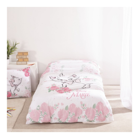 Set lenjerie pat, 100% bumbac, 2 piese, 140x200 cm, 65x65 cm, multicolor, Happy, The Aristocats [2]