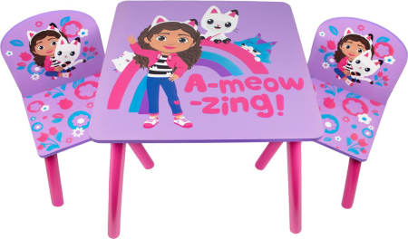 Mobilier - Set masă și scaune pentru copii, multicolor, Gabby's Dollhouse