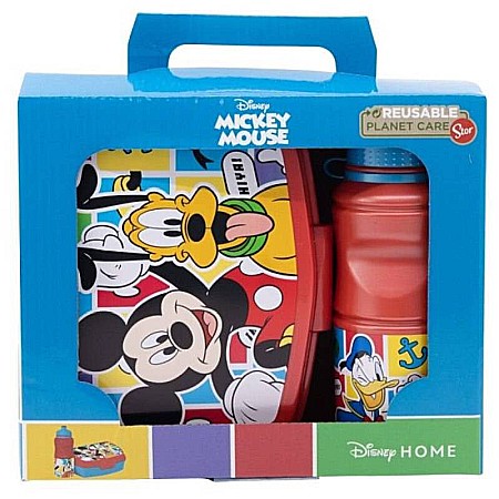 Cutii sandwich - Set cutie sandwich și sticlă pentru lichide, 400 ml, multicolor, Better Together, Mickey Mouse, Disney
