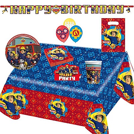 Seturi - Set petrecere, multicolor, 60 piese, Fireman Sam