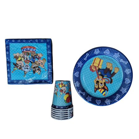 Seturi - Set petrecere Paw Patrol, 32 piese, albastru