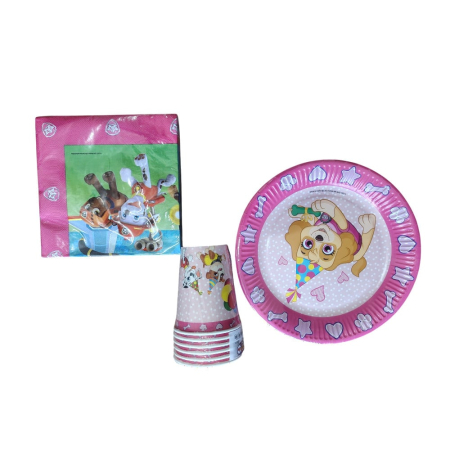 Articole pentru petrecere - Set petrecere Paw Patrol, 32 piese, roz