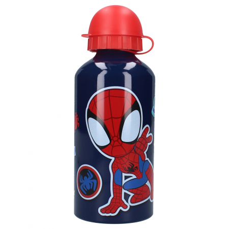 Set rucsac copii, 29x22x9 cm, sticla apa din aluminiu 500 ml si cutie sandwich 16x13x5 cm, din plastic fara BPA, Spidey [7]