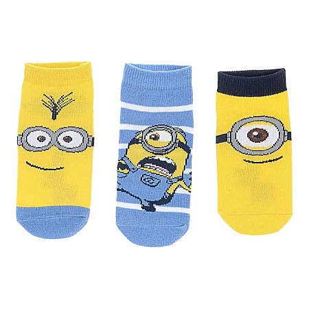 Lenjerie intimă și șosete - Set 3 perechi șosete copii, multicolor, Minions