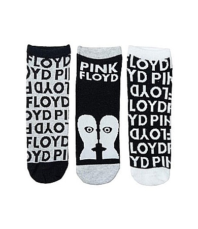 Șosete bărbați - Set 3 perechi șosete bărbați până la gleznă Pink Floyd