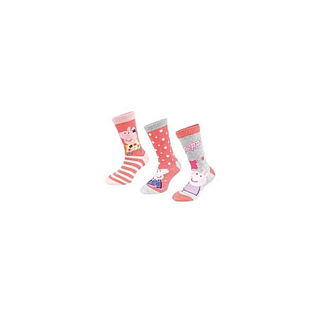 Lenjerie intimă și șosete - Set 3 perechi șosete copii, roz, Peppa Pig