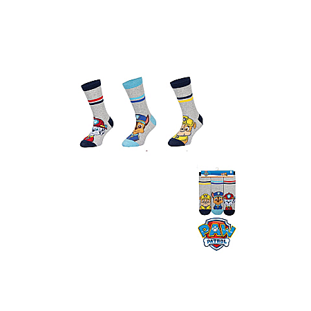 Set 3 perechi șosete copii, gri, Team, Paw Patrol [1]