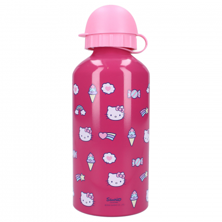 Sticla apa din aluminiu, multicolor, capacitate 500 ml, Really Refreshing, Hello Kitty [2]