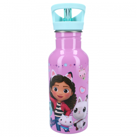 Sticla apa din aluminiu, multicolor, capacitate 500 ml, Take A Sip, Gabby's Dollhouse [1]