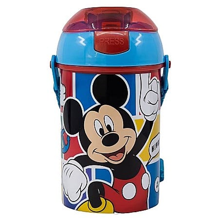 Copii - Sticlă pentru apă, anticurgere, multicolor, fără BPA 450 ml, Better Together, Mickey Mouse, Disney