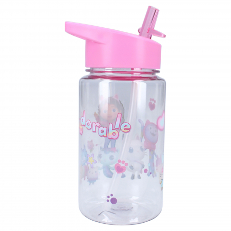 Sticla apa, plastic, transparent, capacitate 450 ml, Drink Up, Gabby's Dollhouse [3]