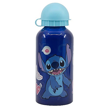 Sticlă apă Stitch Palms, aluminiu 400 ml Albastru [1]