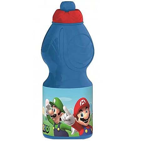 Sticle pentru lichide - Sticlă plastic, 400 ml, Super Mario