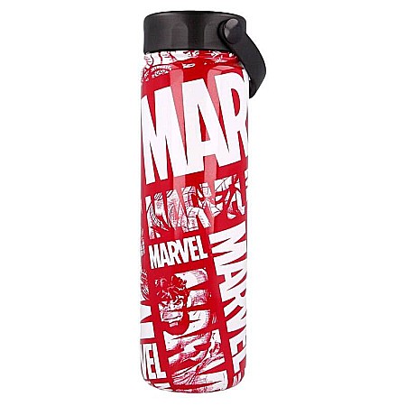 Sticlă Termos din inox, cu pereți dubli, fără BPA, roșu/alb, 650 ml, Marvel [1]